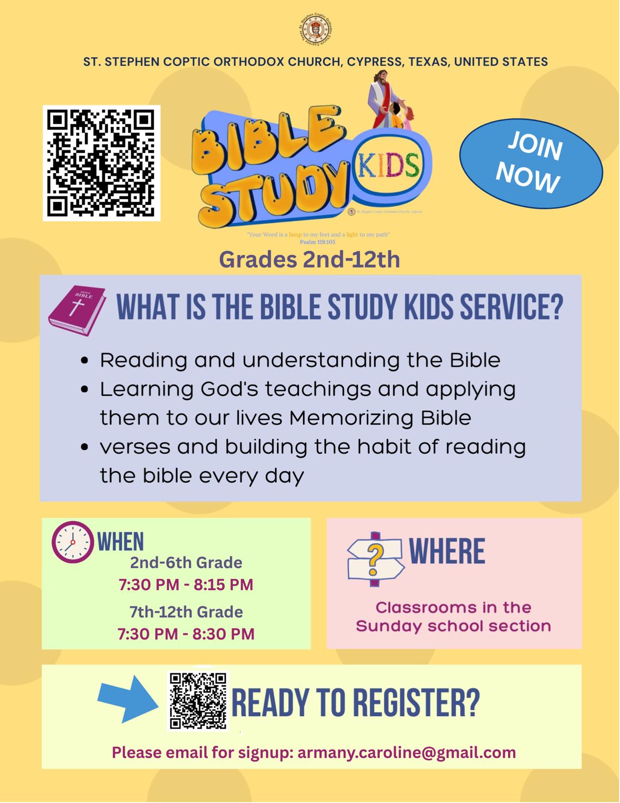 Bible Study Kids